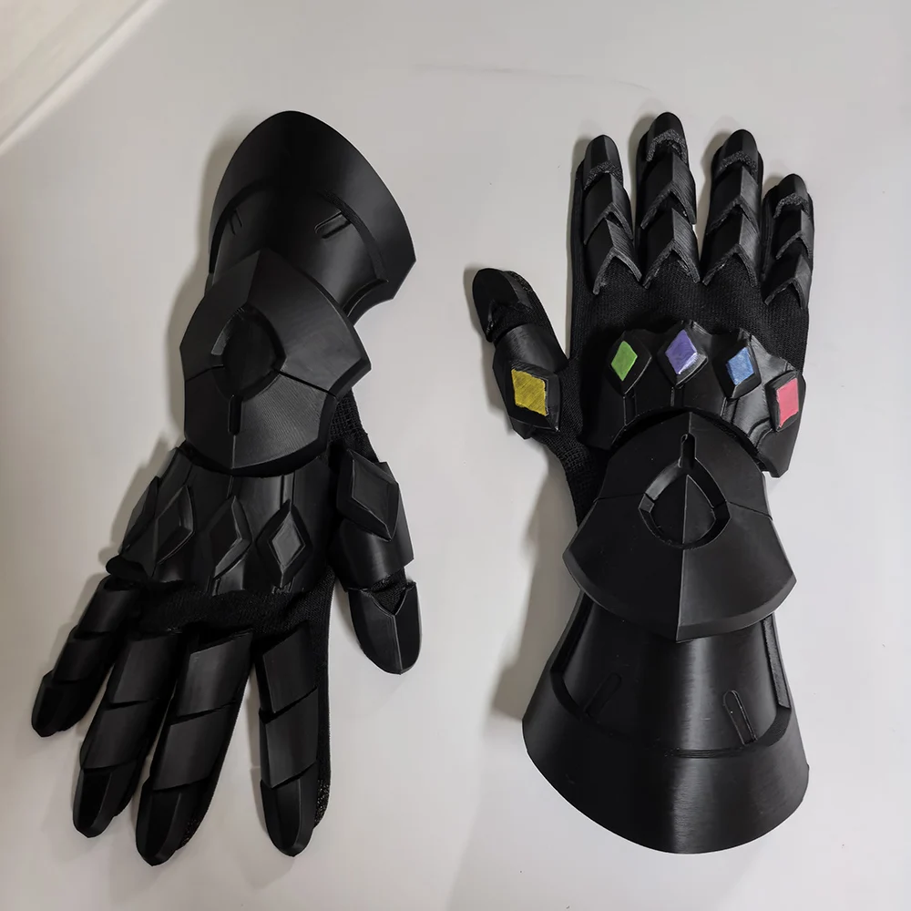 3D Printed Hand-Assembled Punk Mechanical Gloves – Futuristic Gothic Wearable Hand Armor – Unisex Tech Apparel Role-Playing Exos