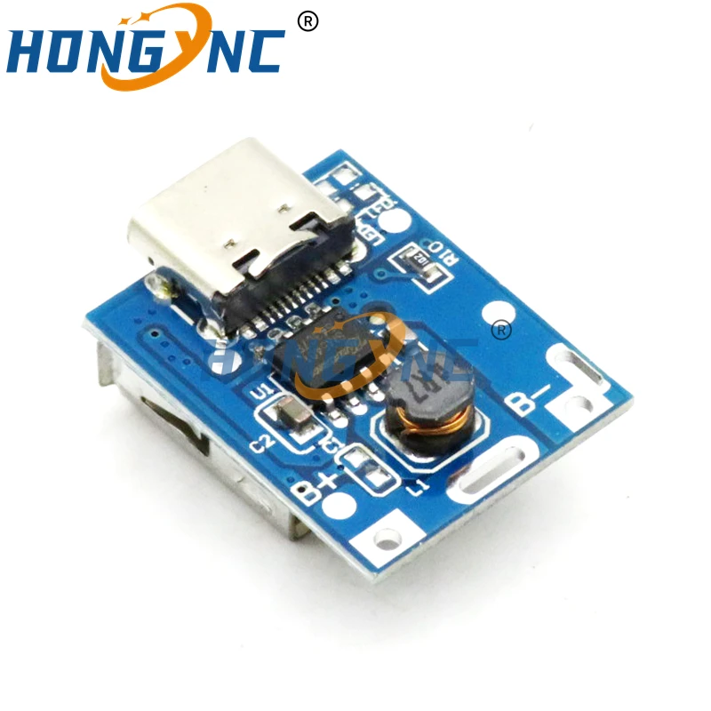 5V Boost Converter Step-Up Power Module Lithium Battery Charging Protection Board LED Display USB For DIY Charger 134N3P TYPE-C