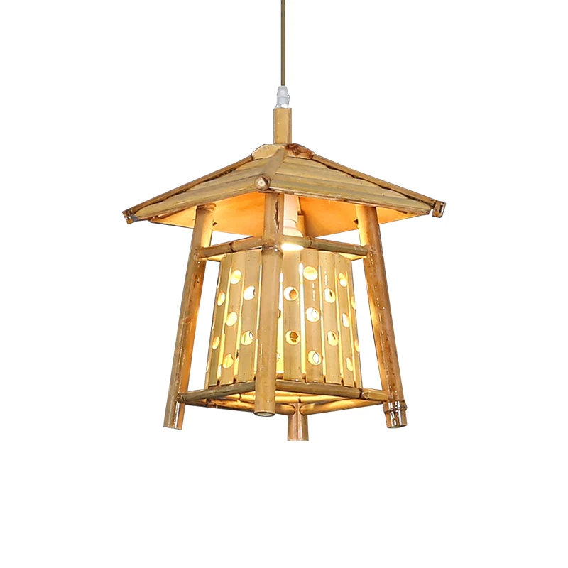 

Bamboo Chandelier Chinese Retro Teahouse Restaurant Balcony Light Homestay Shop House Lighting candelabros led modernos