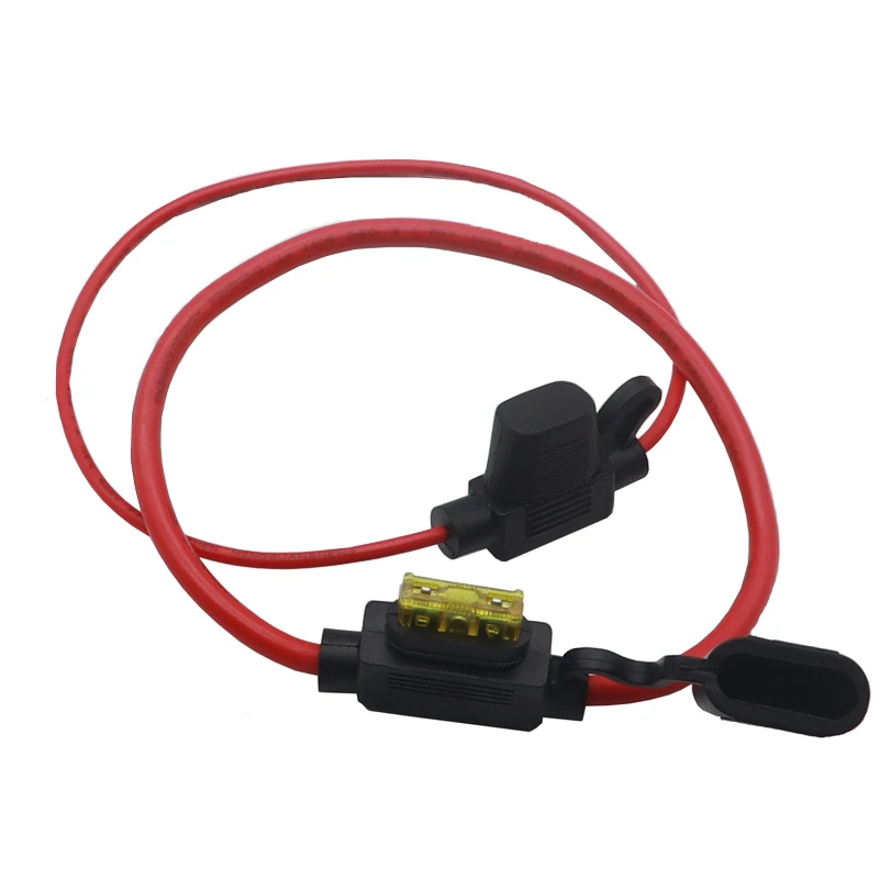 【1Set】Waterproof Fuse Holder 32V Mini Small Medium Auto 18/1614/12/10AWG and Car Blade Fuse 5A 10A 15A 20A 30A