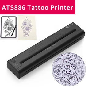 Tatuagem Máquina de Transferência Stencil, Impressora Profissional, Impressoras Bluetooth, Fabricante Térmica Portátil, Linha Foto Desenho, Copiadora 10 principais vendas máquina copiadora profissional - №9