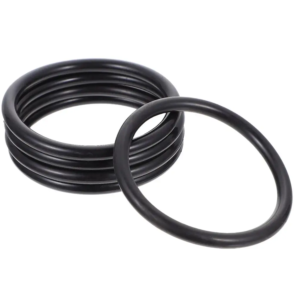 

5 Pcs Music Washer Rubber Rings Sound Cushion Decorative Accessories Singing Bowl Mat Tibetan Bowl Gasket Meditation Ring Black