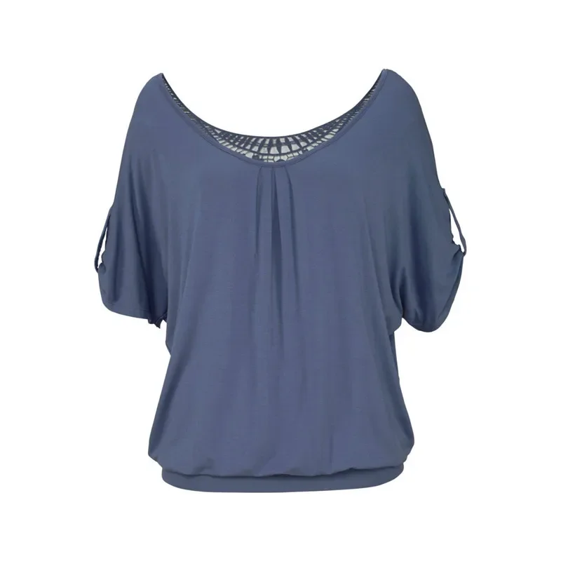 Fashion Harajuku T Shirt Women Summer Blusa Mujer Tshirt Casual O-Neck Woman Top Tee Vintage Female Clothing Lace Ladies T-Shirt