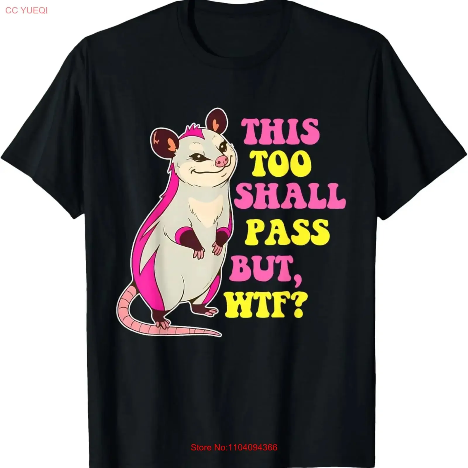This Too Shall Pass But WTF Humorous T Shirt vintage Washed graphic Unisex Comfortable Breathable homme fashion streetwear