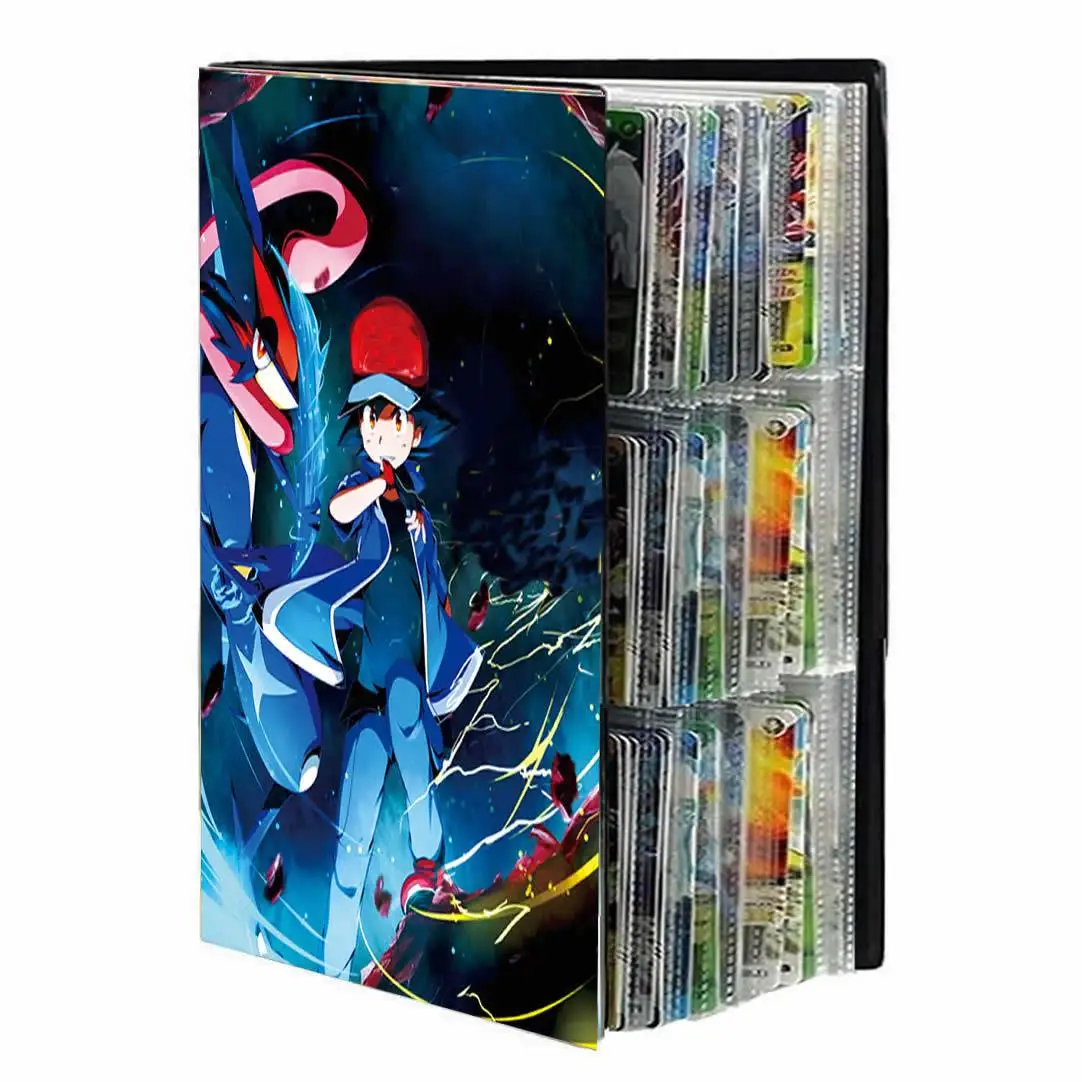 9 Pocket Anime Cover Kaarten Album Collectie Houder Bindmiddel Map Fit Voor Pokemon YuGiOh TCG Game Sport Voetbal 540 kaart Opslag
