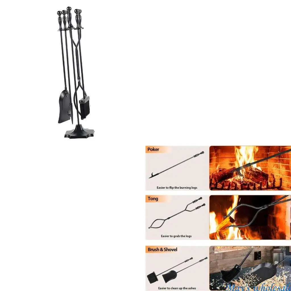 

Набор аксессуаров для каминов профессионального класса, 5 шт., простая сборка, в комплекте 448A