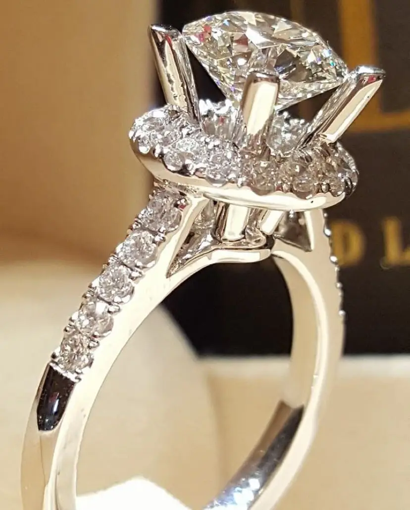 

Faionable Simulated Diamond Ring Eabywi New Arrival ular Jewelry Accory able Price