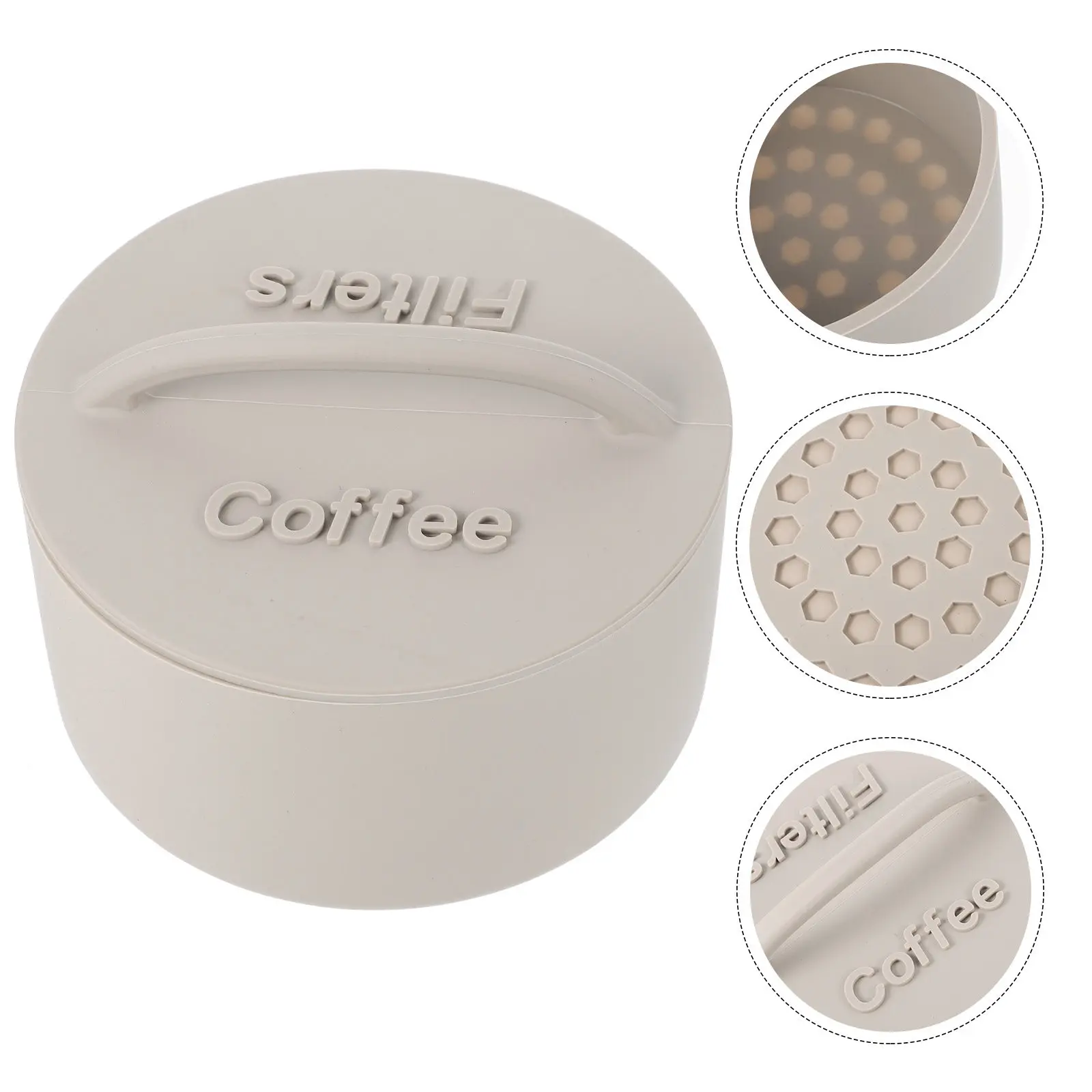 

Sturdy Coffee Filter Paper Box Exquisite Design Decorative Storage Container for Tea Bags Coffee Filters Countertop Filter Paper