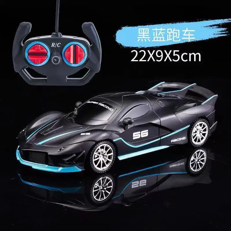 1:18 4 Channels RC Car with Led Light 2.4G Radio Remote Control Cars Sports Car High-speed Drift Car Boys Toys for Children Gift