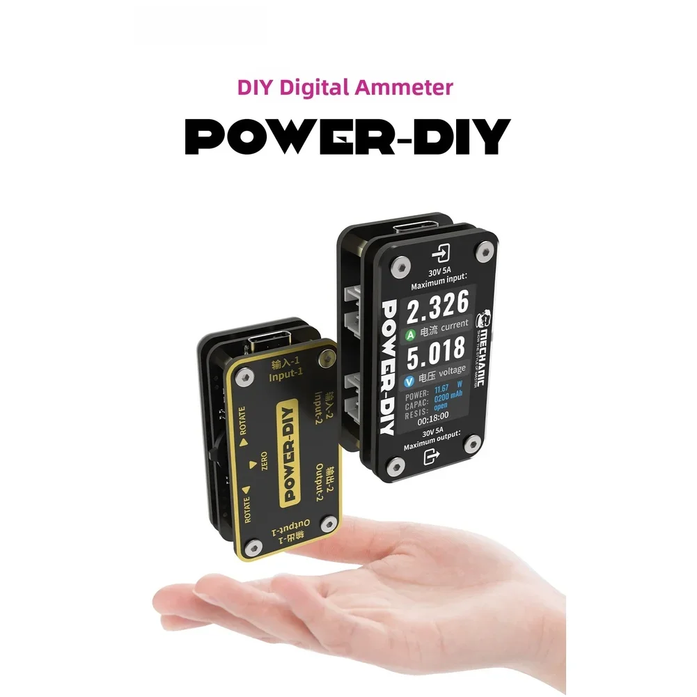 

Digital 30V 5A Ammeter Voltmeter with Rotary Display Control and Real-Time Parameter Monitoring for DIY Power Applications