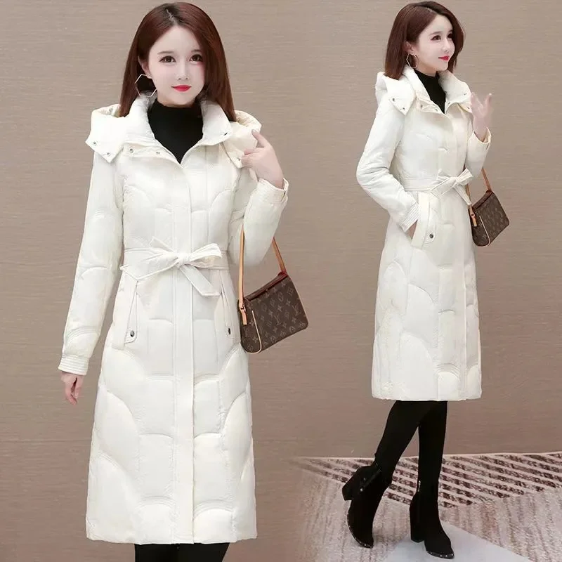 2023 New Snow Wear Woman Jacket Winter Down Parkas Thick Warm Coats Hooded Cotton Padded Female Casual Outwear