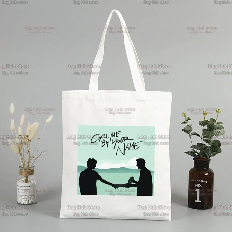 Call Me By Your Name Timothee Chalamet Korea Ulzzang Shopper Bag Print Canvas Tote Bag Handbags Women Bag Harajuku Shoulder Bags