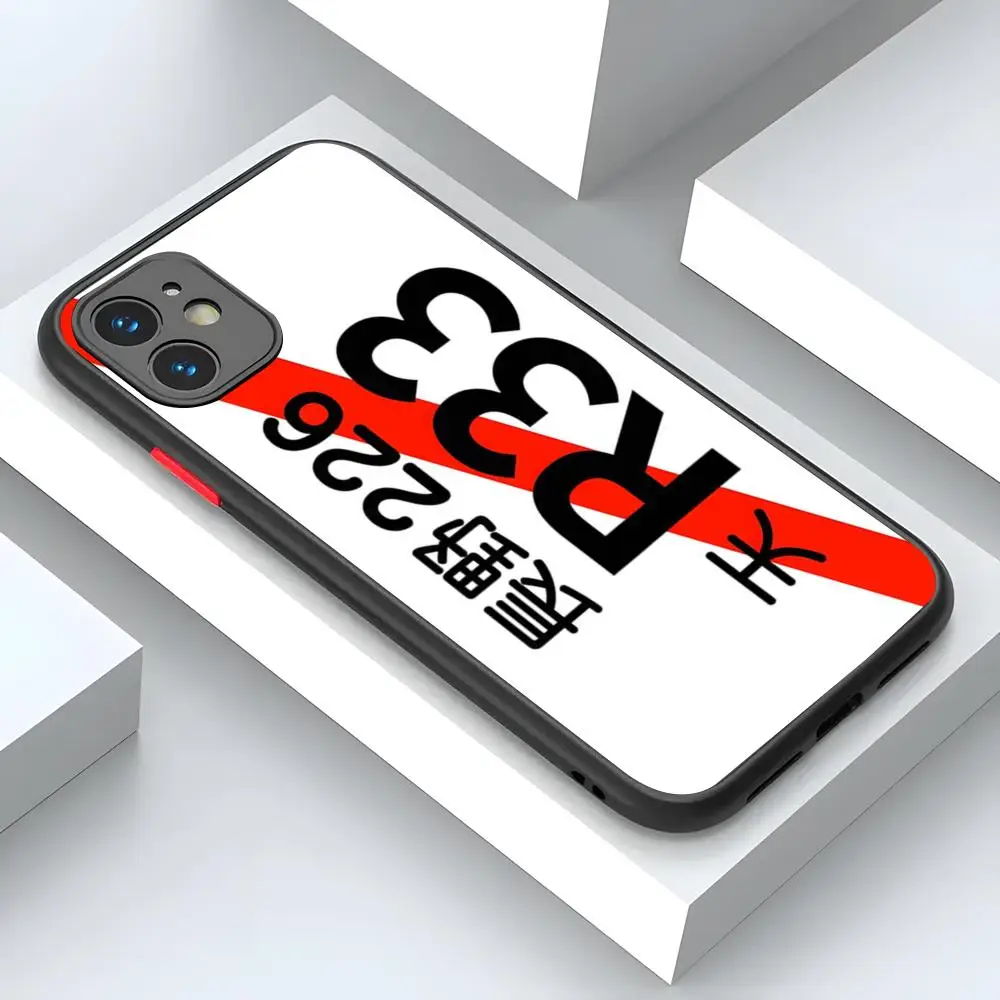 2JZ JDM License Plate For IPhone 15 16 14 12 13 11 Pro XR XS Max Mini X 7 8 Plus Matte Shell Old Cover