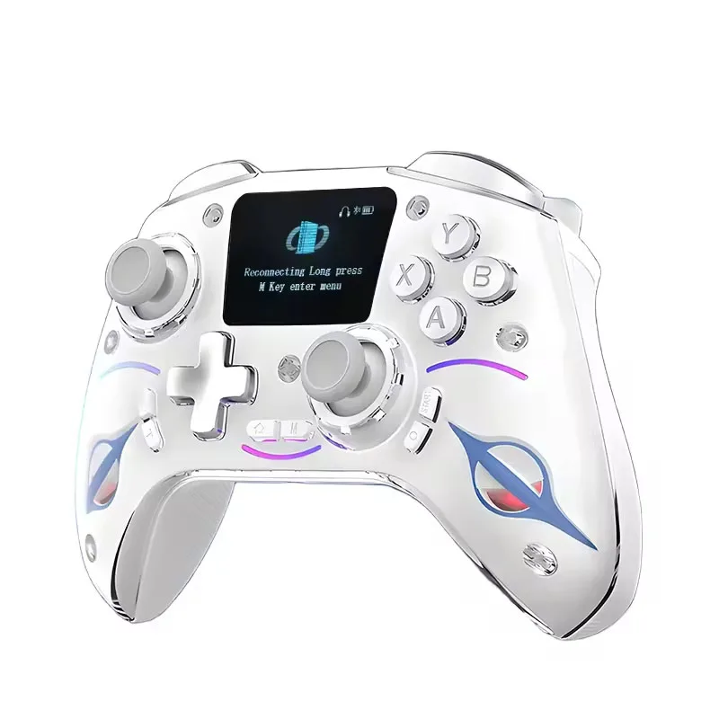 

SN-2403 Wireless BT Gamepad with Display Screen 6-Axis Gyro Joystick 3 Modes 1200mAh Battery for IOS Android PC TV NS