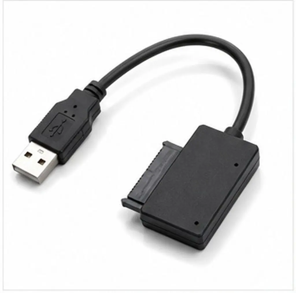 1Pcs Sata Adapter Cord Usb2.0 Interface Fast Reliable Data Exchange Fuss-Free Installation Portable Compact Easy Drive Cable