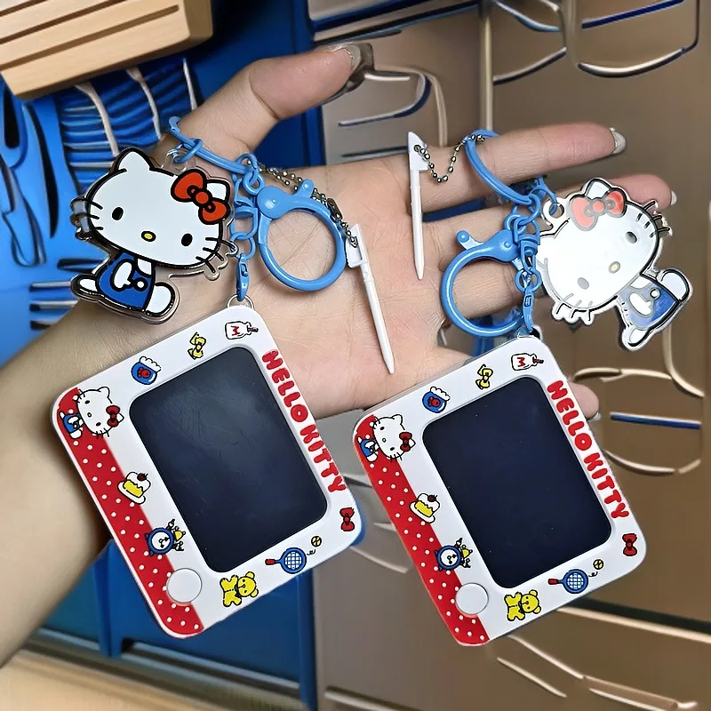 

Anime Sanrio Hello Kitty Drawing Board Kawaii Keychain Cartoon Cute Anti-Anxiety Stress Relief Fun Toy Backpack Students Gift