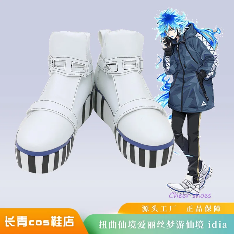 Anime Alice Alice's Adventures in Wonderland Cosplay Shoes Comic Halloween Carnival Cosplay Costume Prop Men Boots Cos