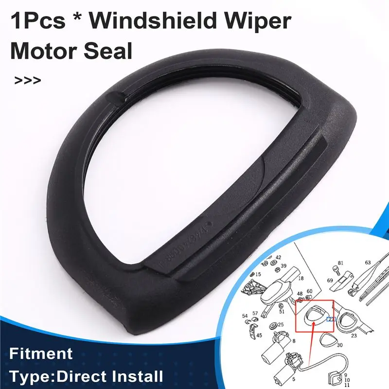 Easy To Use Car For Mercedes Benz Windshield Wiper Motor Seal A1248240098- Works Models E CLK C SL-Class W210 C208 W202 R129-124