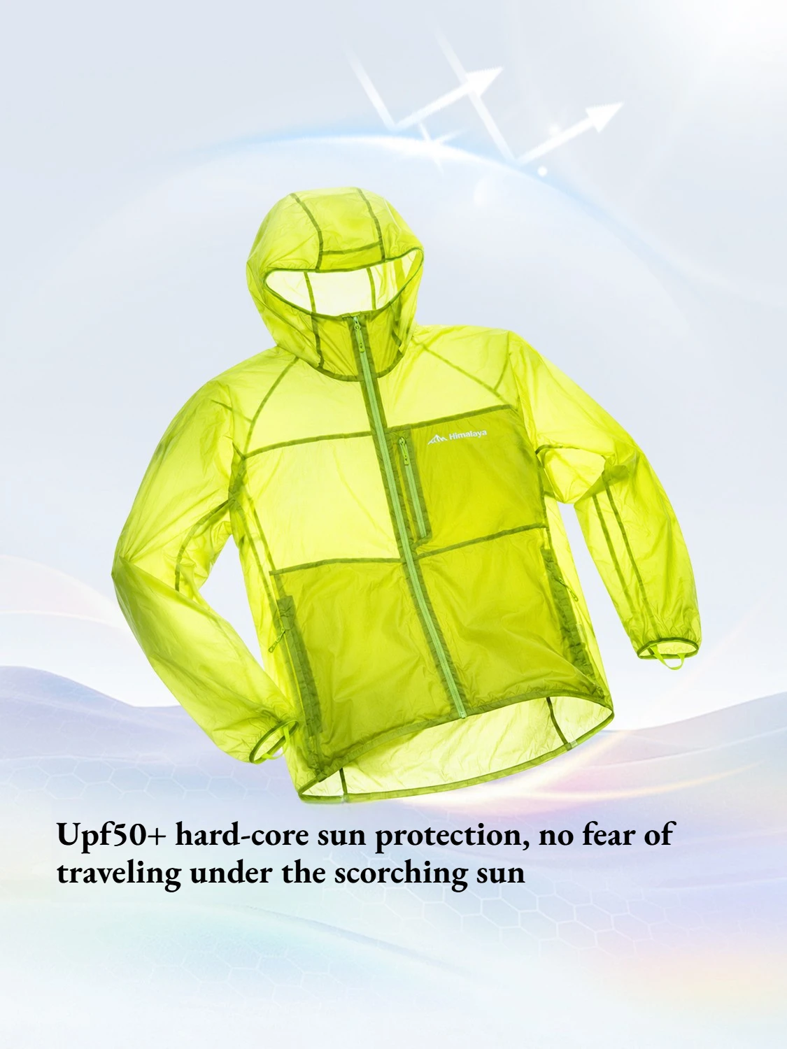 Golden Camel Himalaya Sun Protection Windbreaker UPF50+ Cool Ice Silk Breathable UV Protection Hooded Jackets Camping Sport Coat