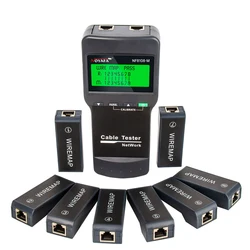 NOYAFA ใหม่ NF-8108M เครื่องทดสอบสายเคเบิลเครือข่าย Professional Rj45 Tester วัดความยาว Cabl Multifunctional Poe เครือข่ายเครื่องมือ