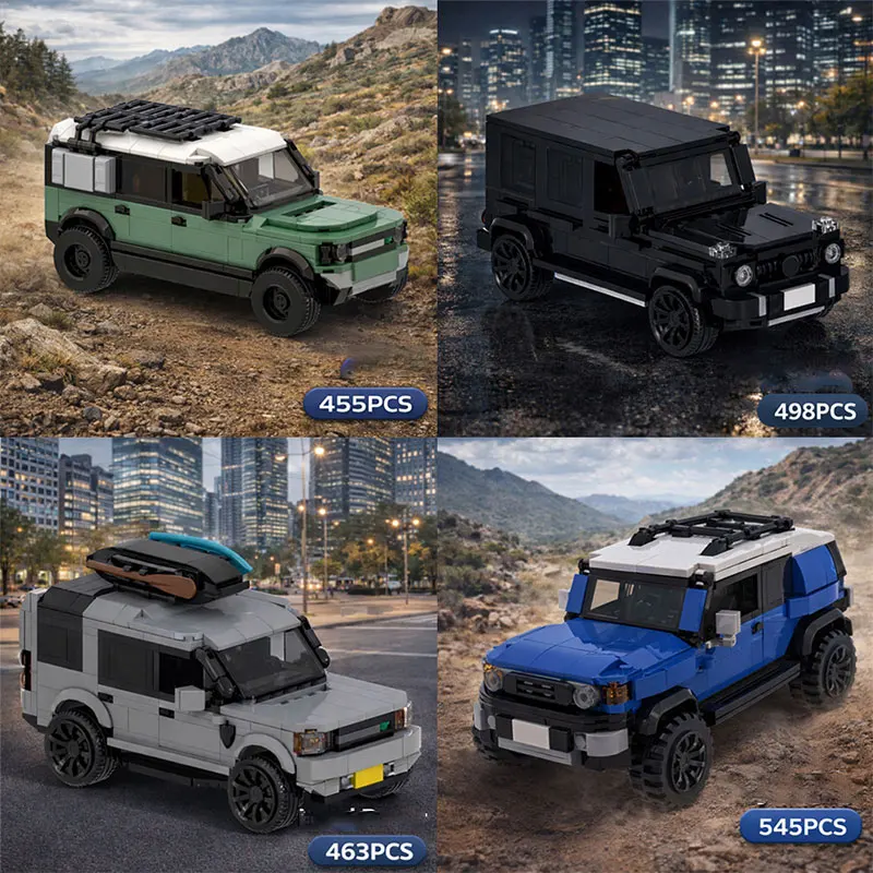 Uitverkoop! 455-delige bouwstenen met kleine deeltjes om een auto te monteren. Een verzamelvoertuig speelgoedmodel, perfect als een D