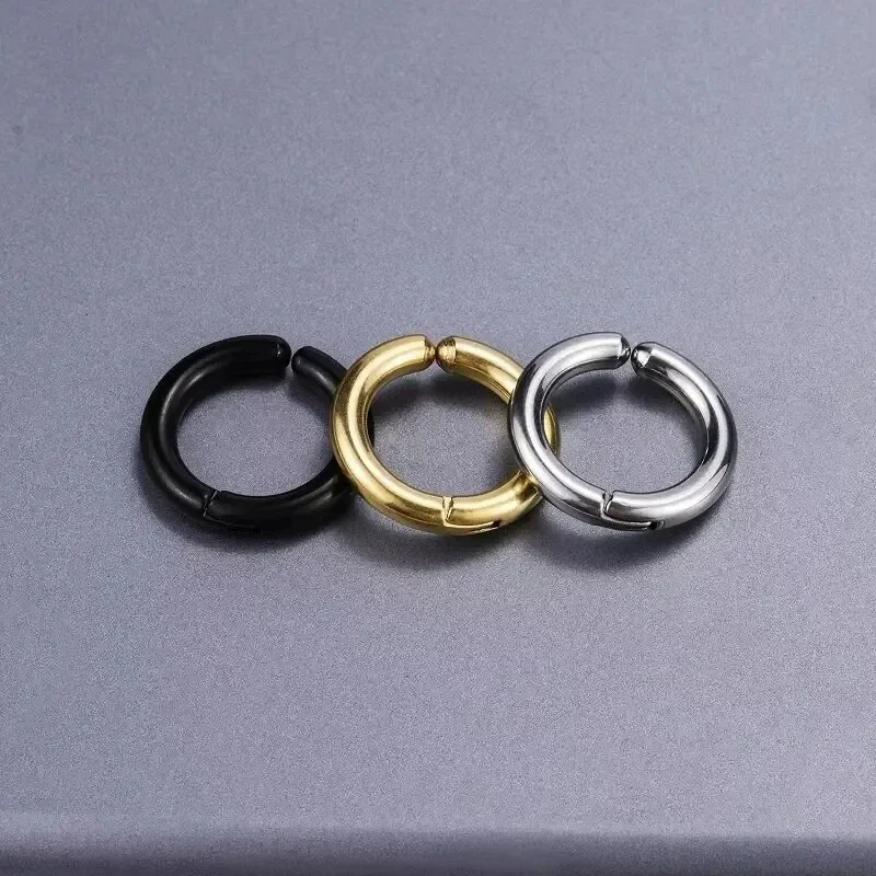 Without Pierced Earrings Party Punk Titanium Steel Temperament Men Clip Earrings Women Ear Clips Korean Ear Cuffs Earrings Hoop - view 6