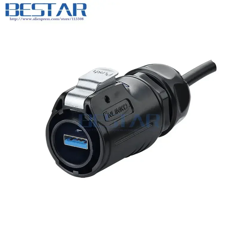 30 шт./лот USB уличный IP65/IP67 USB 3.0 водонепроницаемый разъем штекер и гнездо водонепроницаемые разъемы