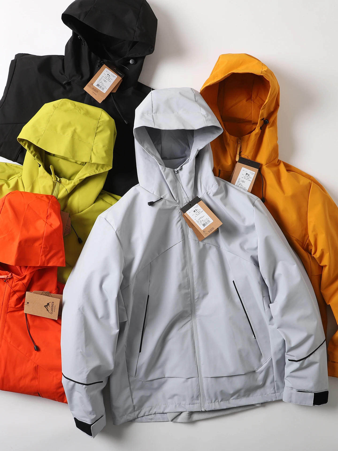 

Скандинавская уличная куртка-трансформер с капюшоном из хлопка для мужчин и женщин, со съемной флисовой подкладкой, теплая, ветрозащитная, хлопковая куртка