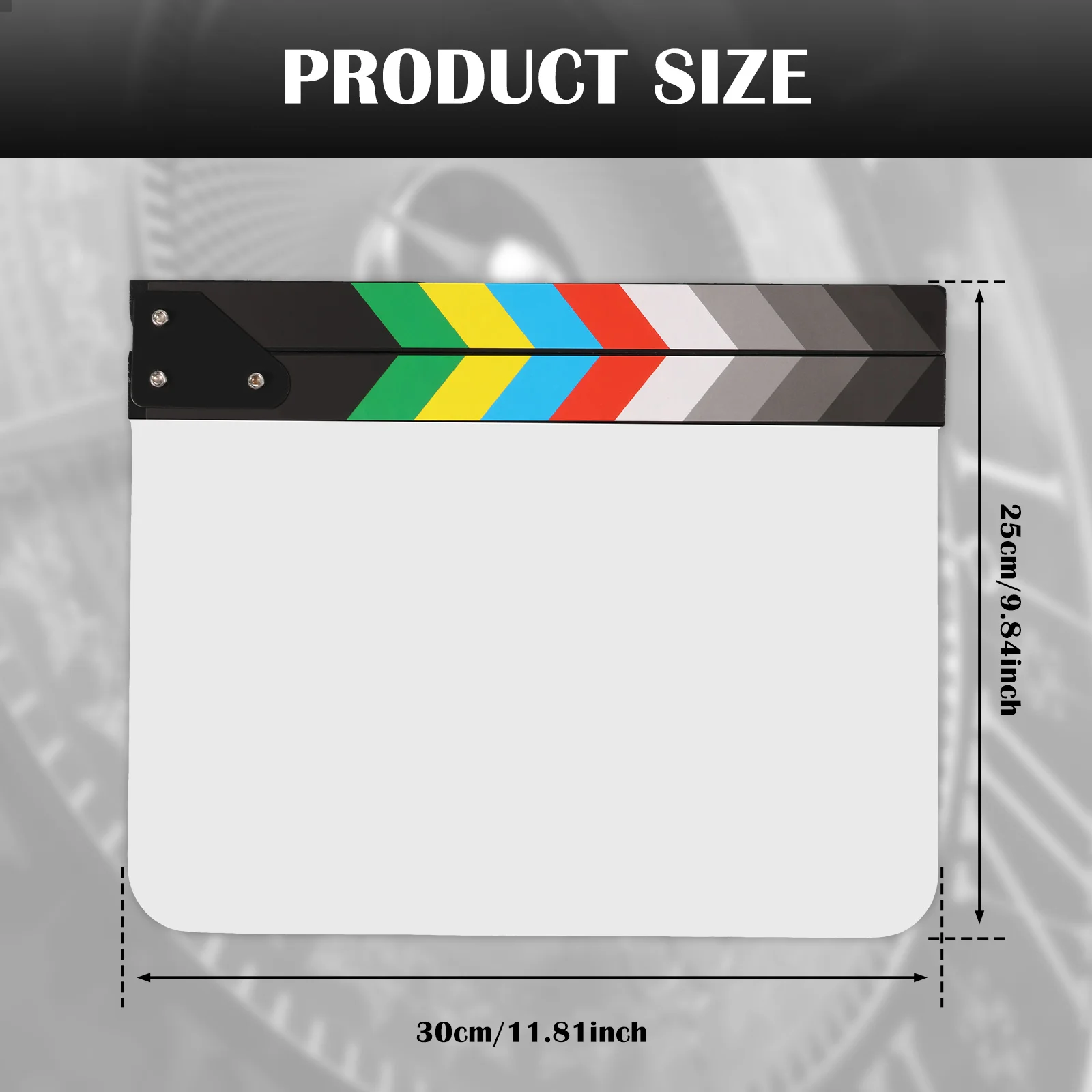 Set Ciak Per Registi 8 Pezzi – 25.4×30.5 Cm, Con Pennarelli, Gomma E Chiave Esagonale, Per Film E Feste A Tema - 4