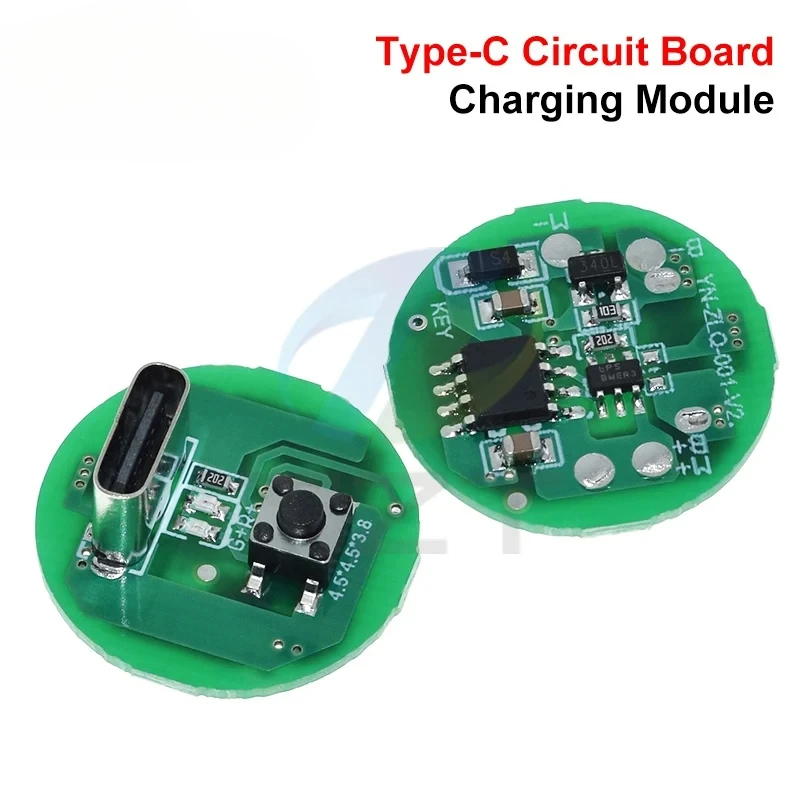

Flashlight Driver Board 5W 10W 1 5PCS Three Speed Control Type C Charging