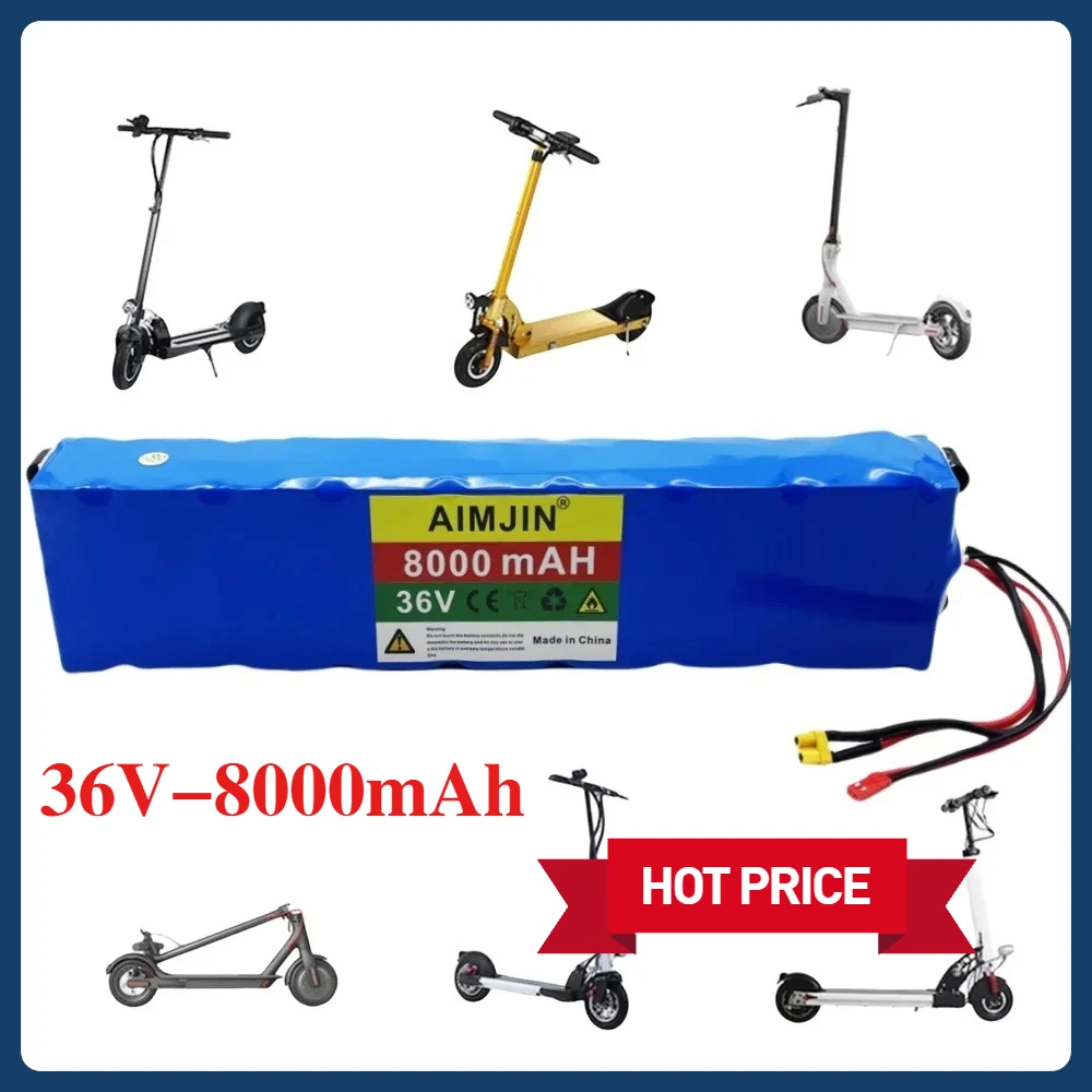 

36V 8.0Ah 10S3P Li-ion Battery For Xiaomi M365/1S Special Battery Pack 36V 8000mAh Electric Scooter Battery Pack+42V 2A charger