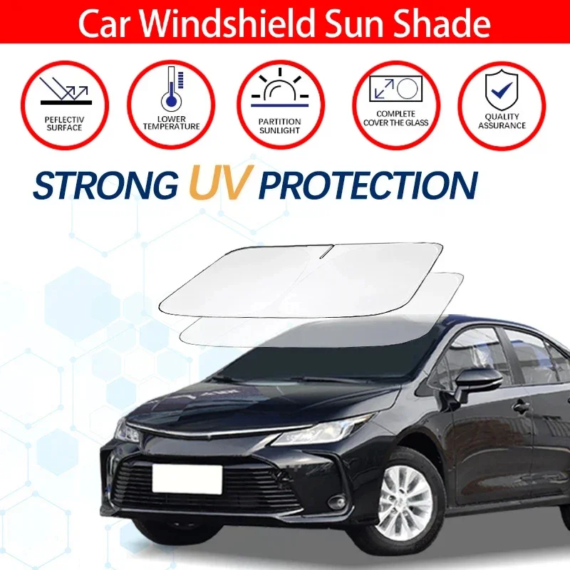 

Car Windshield Sun Shade For Toyota Corolla E210 Sunshade Sun Visor Protector Foldable Blocks UV Rays Keep Your Cooler Shades