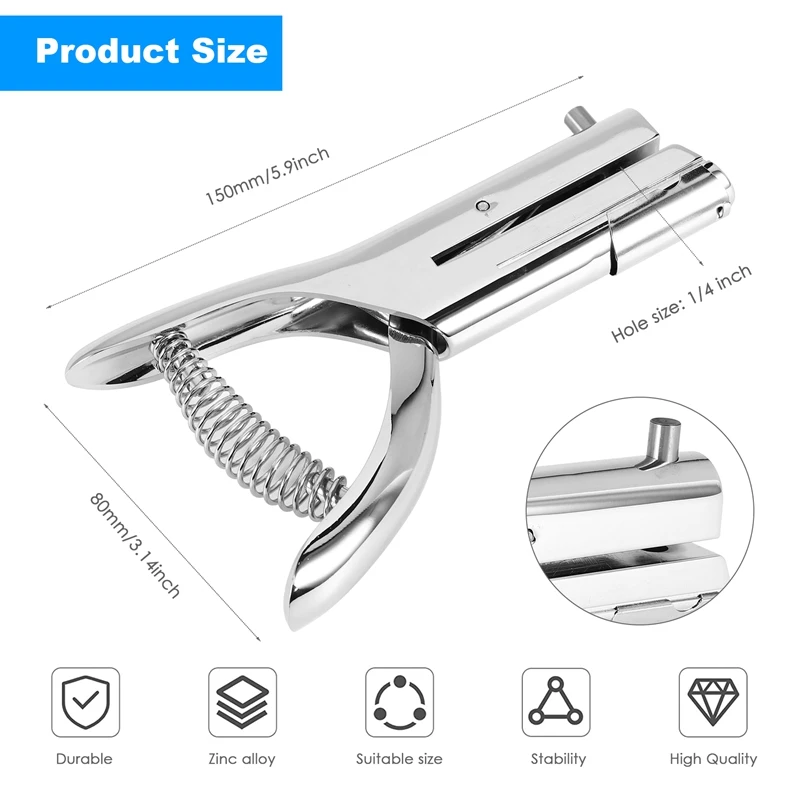 AD23-Дрокол, сверхмощный дырокол, портативный портативный длинный дырокол для бумажных карт, глубокий доступ 2 дюйма