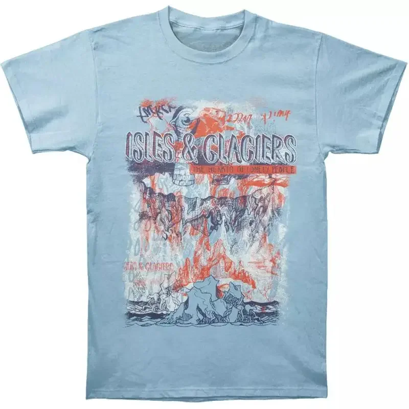 Isles Glaciers The Hearts Of Lonely People Light Blue T Shirt Size S 5XL