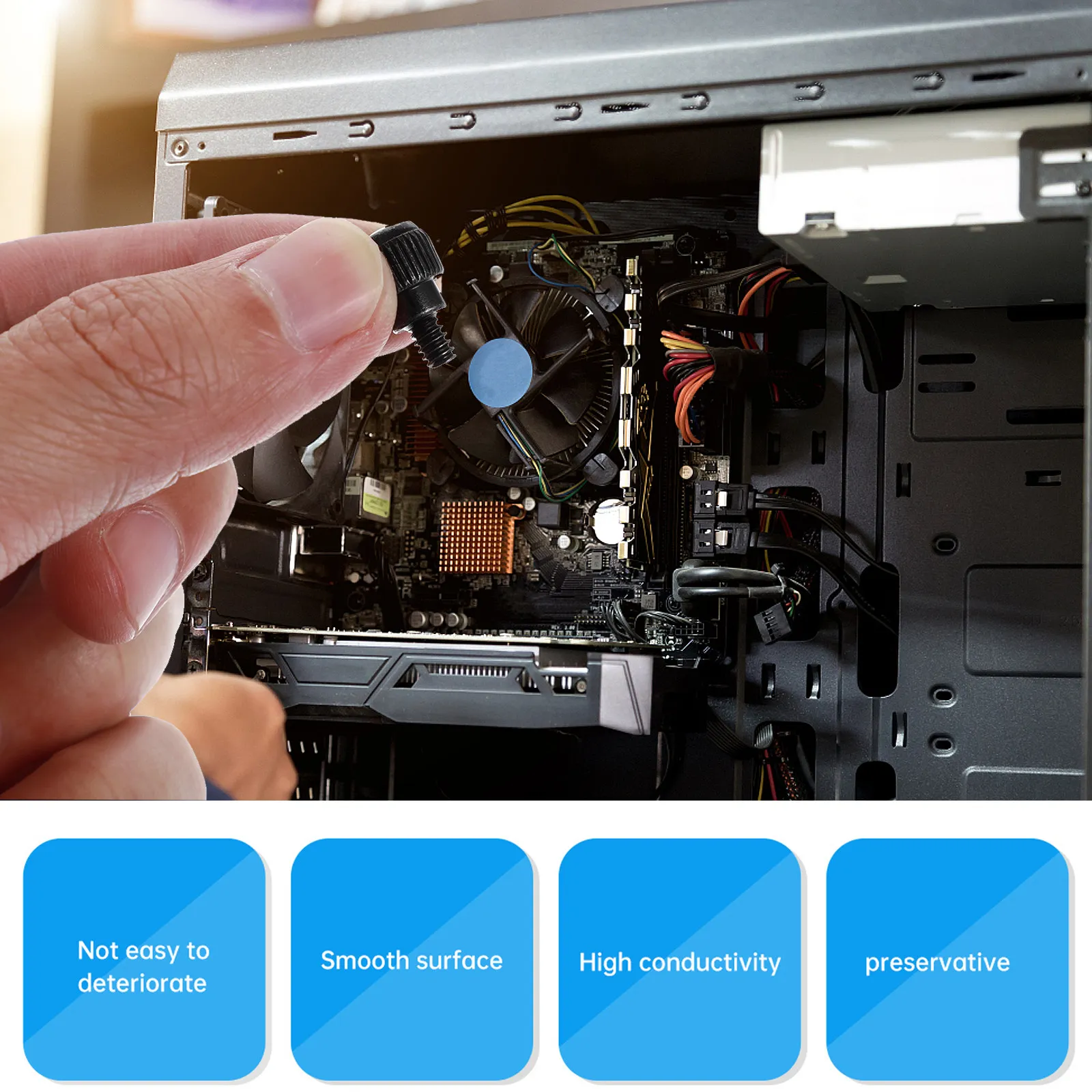 228Pcs Computer Screw Set High Strength Steel Laptop Repair Screws for Motherboard Hard Drive Fan Power Supply Case Standoffs