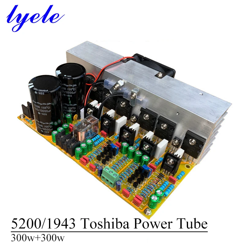 

Toshiba 5200 1943 Hifi Amplifier Board 2-channel 300w*2 High Power Rectifier Filter Board Low Distortion Amplifier Audio