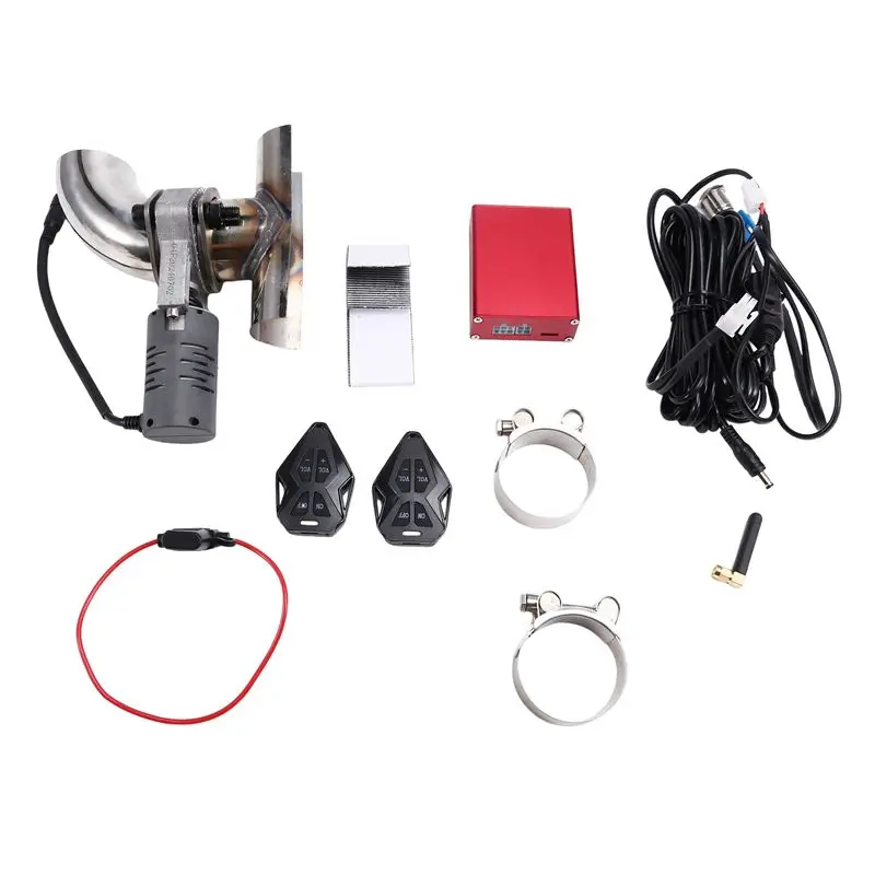

Rare Car Exhaust Sound Valve System Clamp Pipe Connect Remote Controller Switch Button Adjustable Modification Kit