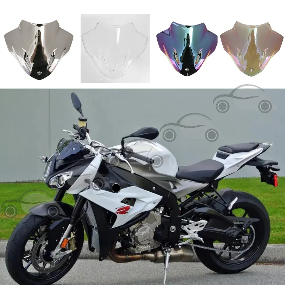 Smoke Black Motorcycle Front Windshield Windscreen fit for BMW S1000R 2014 2015 2016