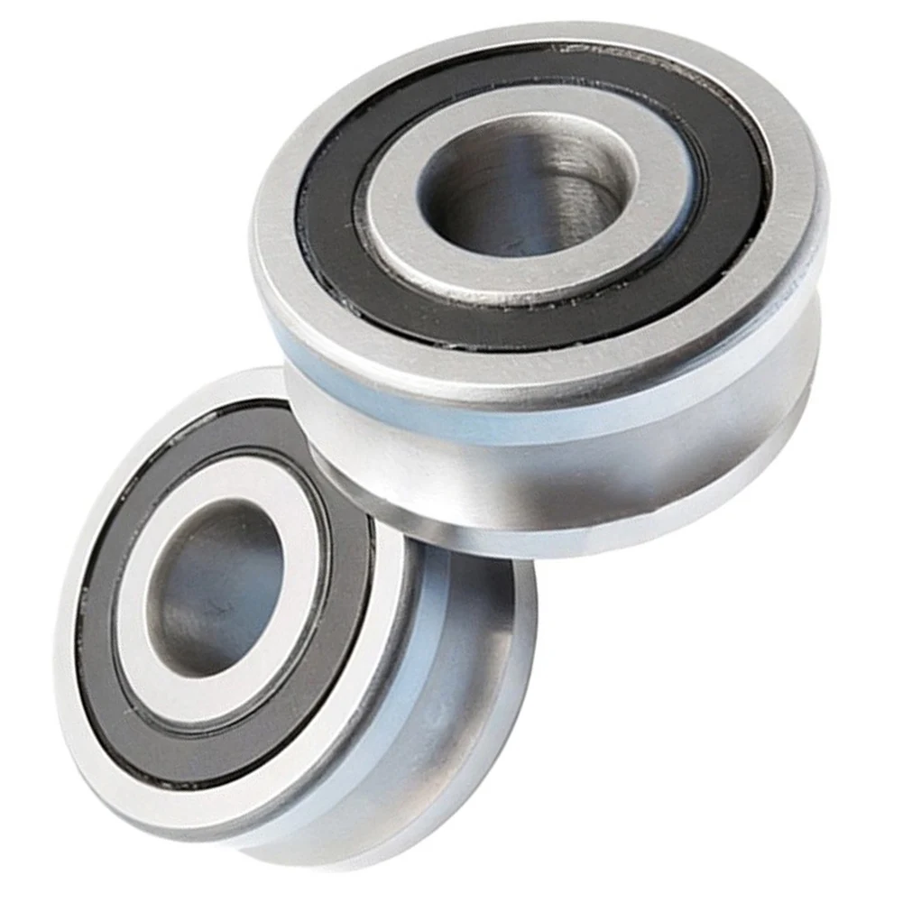 2PCS Sliding Rollers for LFR5201-10 For NPP Groove Round Bottom Track Pulley Bearing 12x15x36mm Stable Performance