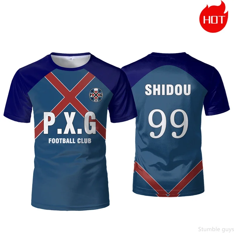 Blue Locker Room Anime Premium Freizeit-T-Shirt Fußballtrikot Jungenkleidung Mädchen Kurzarm Harajuku Cosplay Männer Frauen Kinder