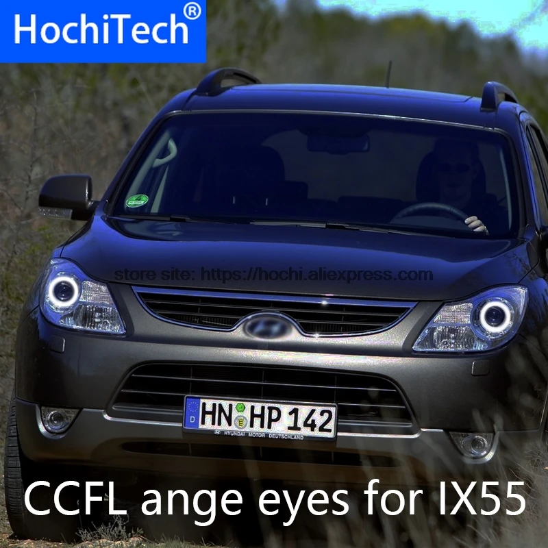 

For Hyundai Veracruz Ix55 2007 To 2012 HochiTech Excellent CCFL Angel Eyes Kit Ultra Bright Headlight Illumination