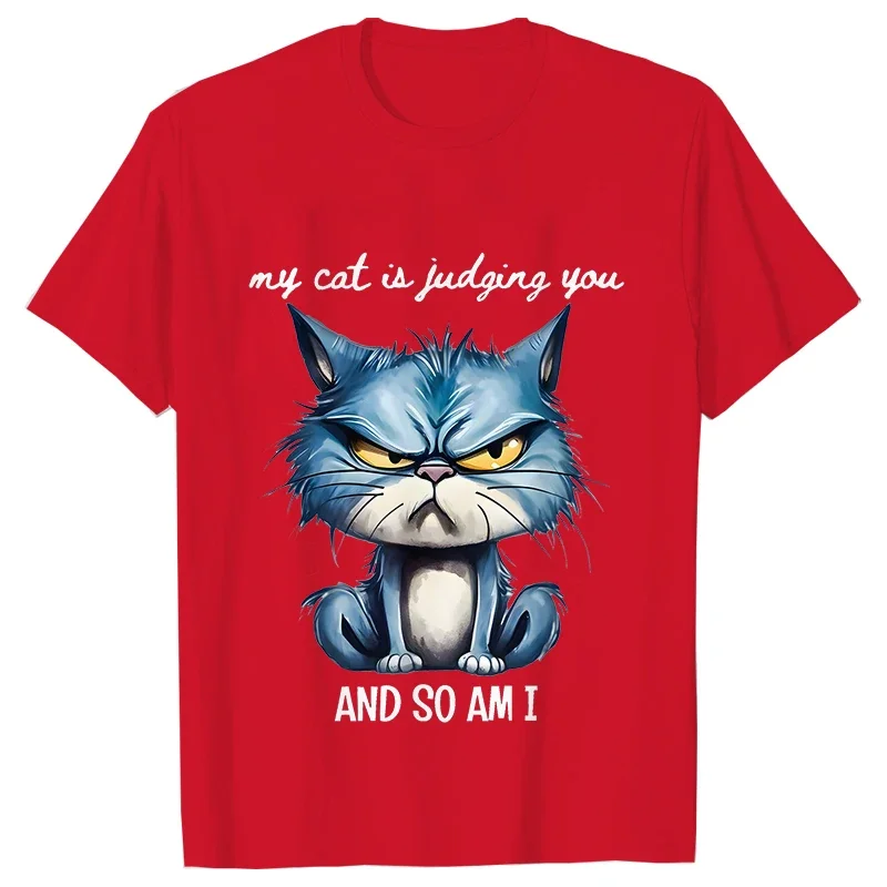 مضحك القط الساخرة الموقف المضاد الاجتماعي طباعة بلايز للنساء غاضب القط تي شيرت ليس اليوم الانطوائي كوع تي أنثى فام