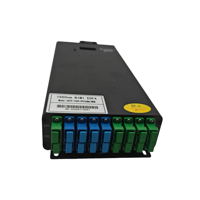 High Power Mini EDFA Optical Fiber Amplifier for FTTH CATV Network 1550nm Erbium Doped Fiber Amplifier WDM Optical Amplifier