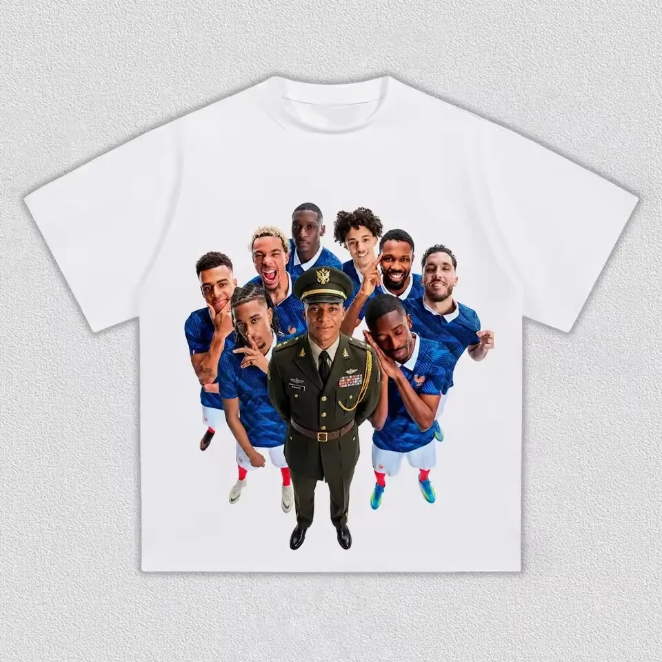 2026 Dictador Kylian Mbappé Meme Grafik T-Shirt – Fußballteam-Match-Trikot mit Champion-Grafik – Y2K Herrenmode-Kleidung – Detail 15