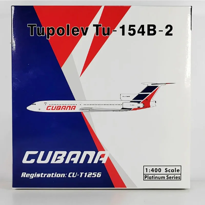 Cubana Tupolev Tu-154B2 CU-T1256 Airlines Liga Avião Modelo Toy, 1