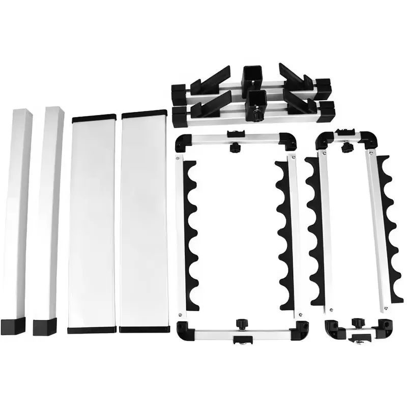 Angelrutenhalter aus Aluminiumlegierung, Ständer für Angelruten, Organizer mit 12/24 Fächern, Angelruten-Zubehör – Detail 7