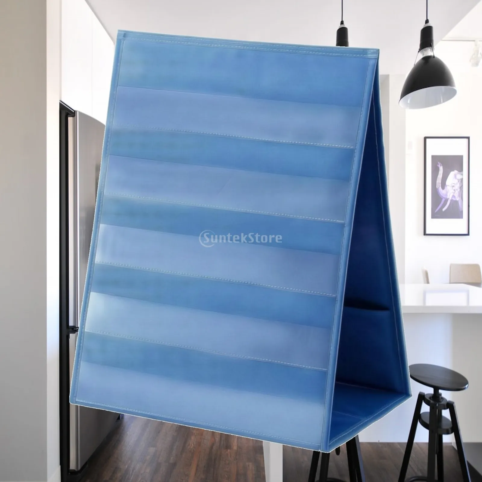 Double-Sided Pocket Chart Self-Standing Tabletop Pocket Chart Holder Reusable Sturdy for Teachers, Classroom, Desk