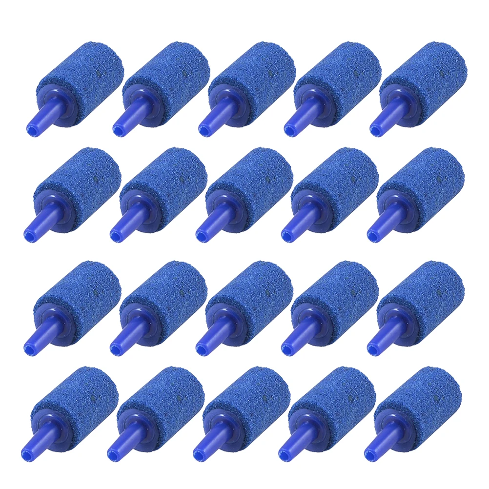 

20 Pcs Bubble for Fish Tank Aerobic Stone Air Artificial Blue Airstones Diffuser
