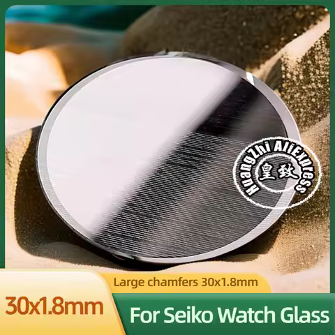 30x1.8mm Thick Mineral Glass Flat Big Chamfer For Seiko No.5 Watch Mirror Transparent Watch Crystal Parts Modified Watch Lenses