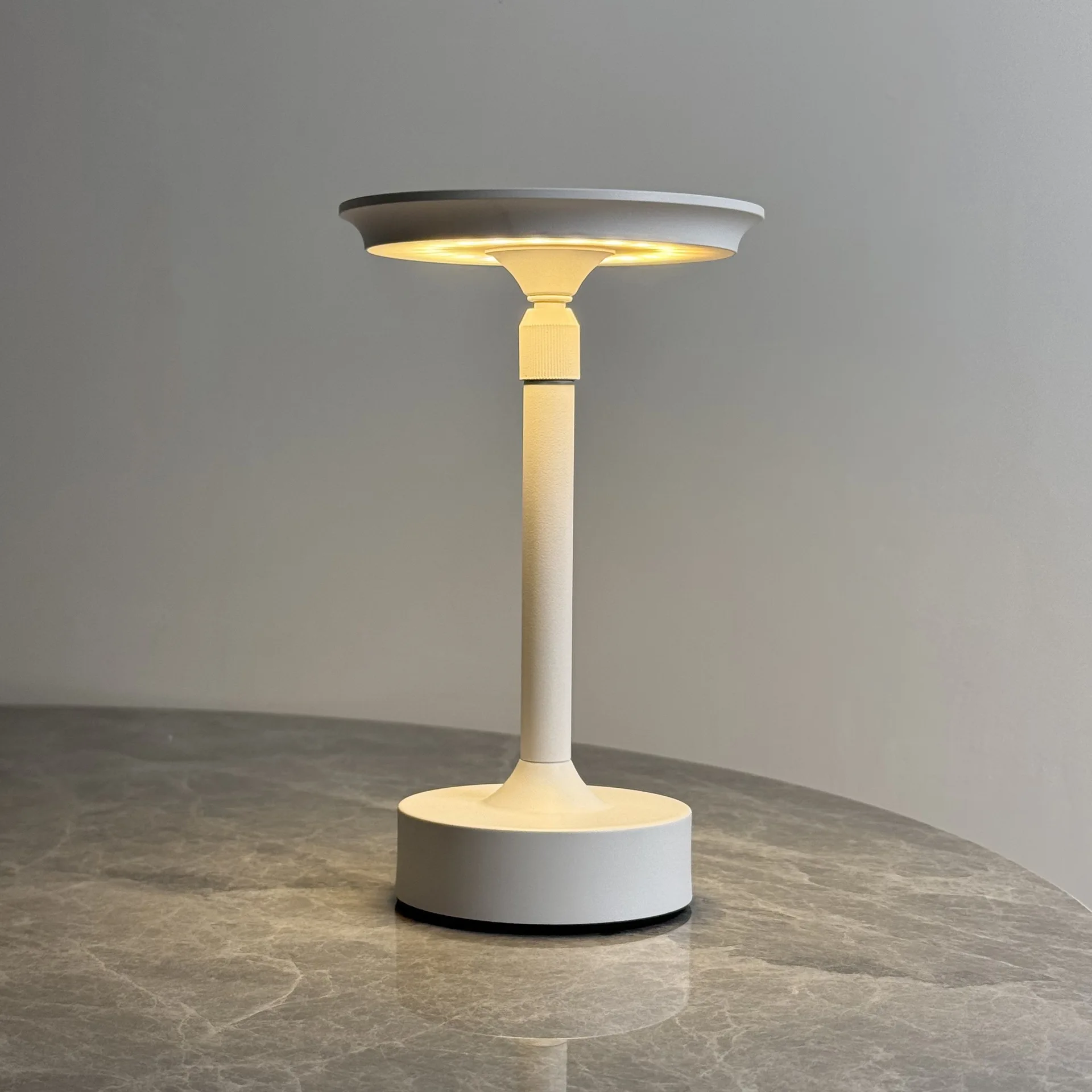Aluminum Alloy Rechargeable Touch Table Lamp Telescopic Decorative Lamp LED Night Light Infinite Dimming Atmosphere Bedside Lamp